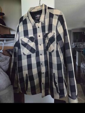 Mens Harley Davidson Warm Flannel Jacket
